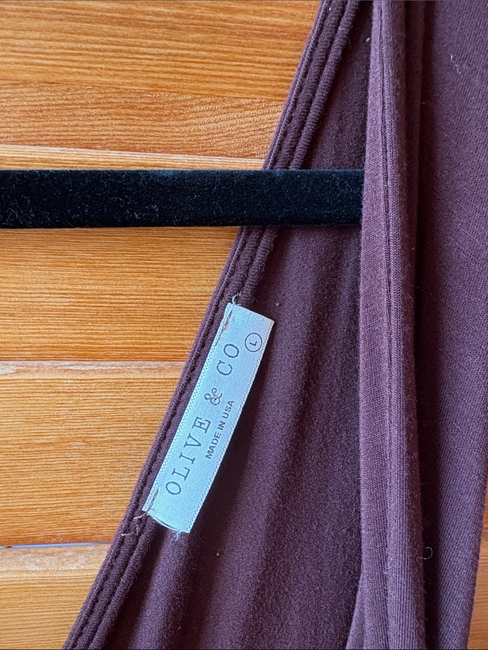 Sleeveless V-Neck Maxi Dress in Dark Brown Large Blue - Picture 5 of 5